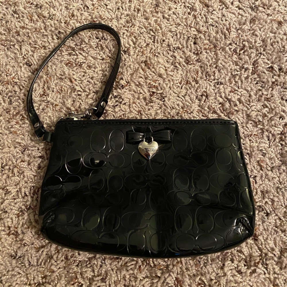 Coach Black Wristlet